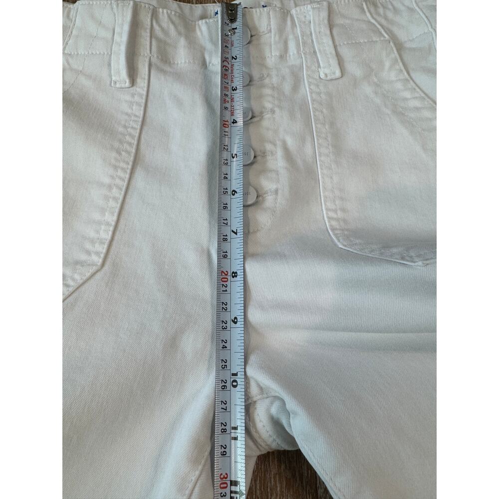 PAIGE High Rise Mayslie Jogger Jeans Crisp White Utility Pants 25 - Picture 10 of 11